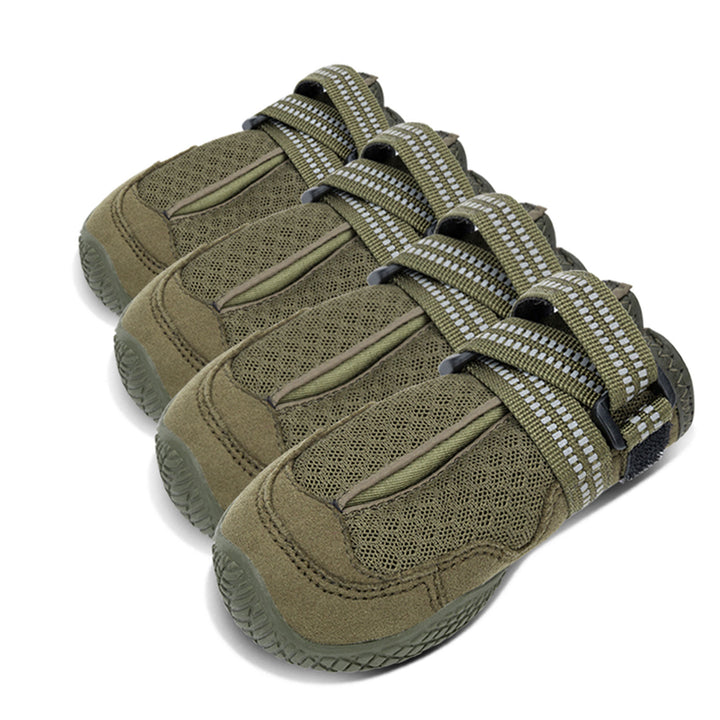 Whinhyepet Outdoor Adventure Dog Shoes - Green, Size 3-1831155666430070784
