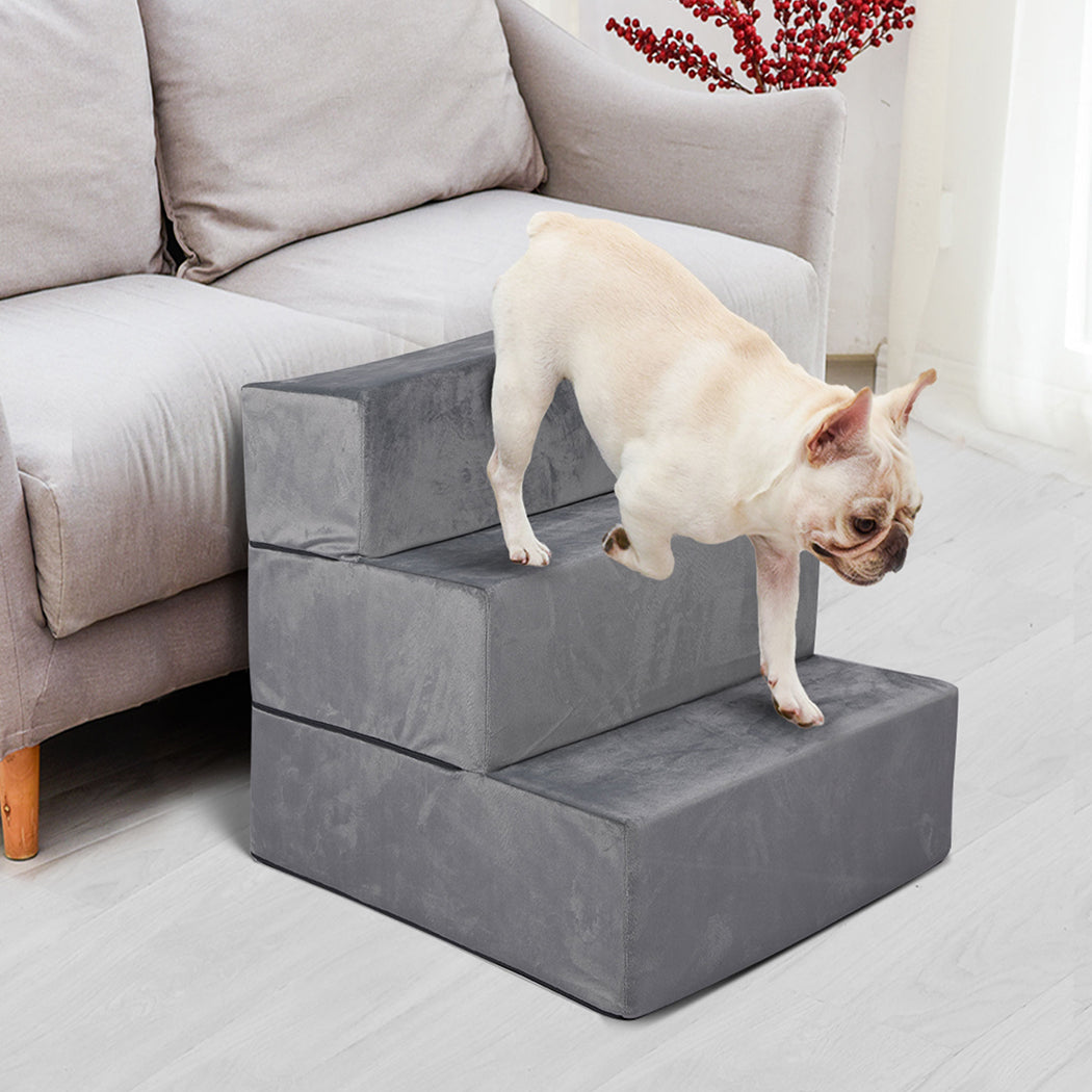 PaWz Pet Stairs 3 Steps Portable Adjustable Medium-1836526646929264646