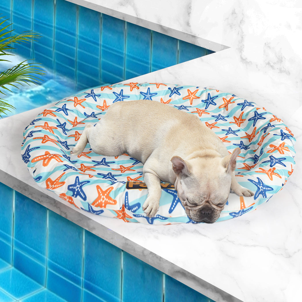 PaWz Pet Cool Gel Mat Cat Bed Dog Bolster L Large-1831593083335217159