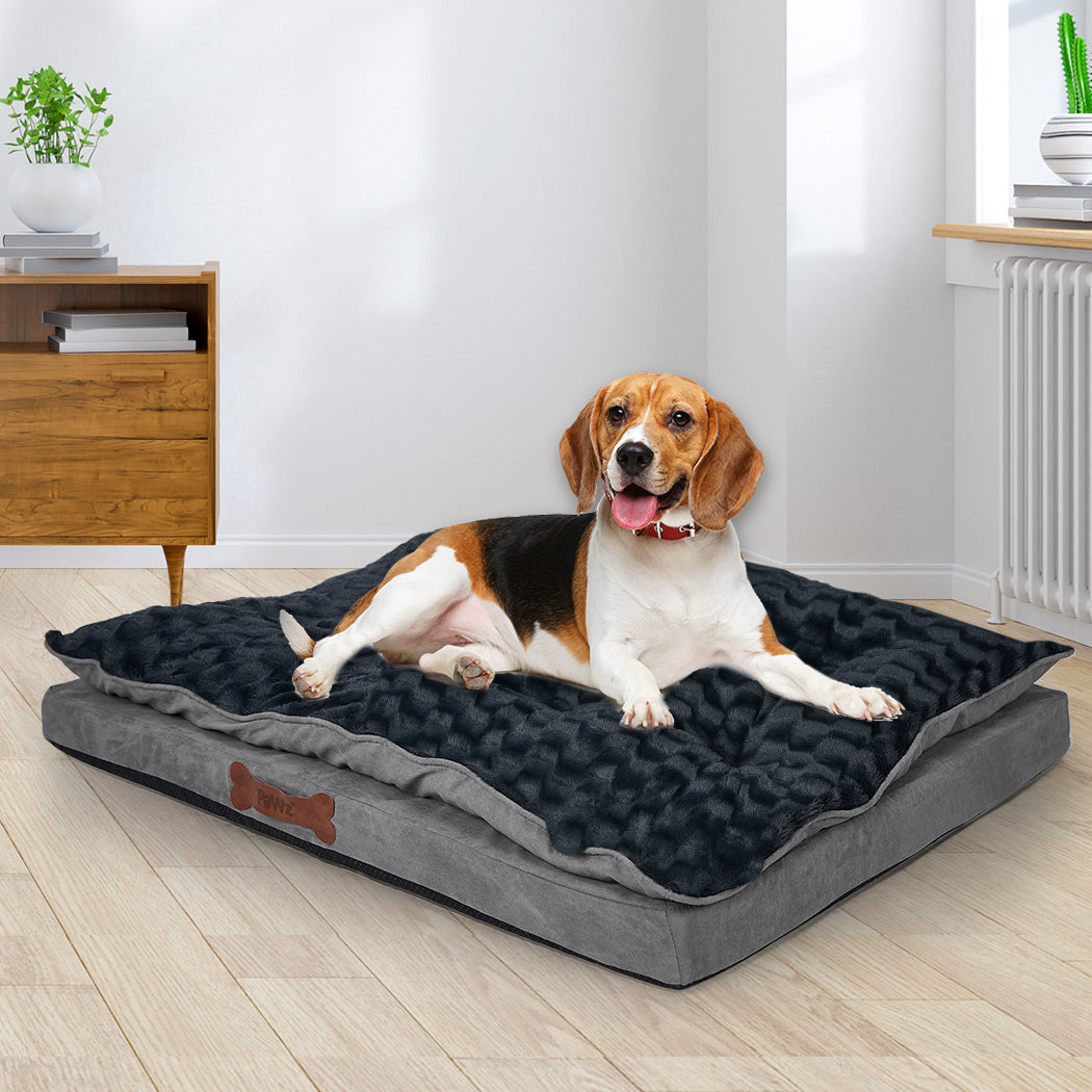 Dog Calming Bed Warm Soft Plush Comfy S Grey Small-1831593104281571335