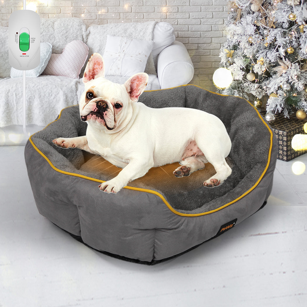 PaWz Electric Pet Heater Bed Heated S Grey Small-1831593119053910023