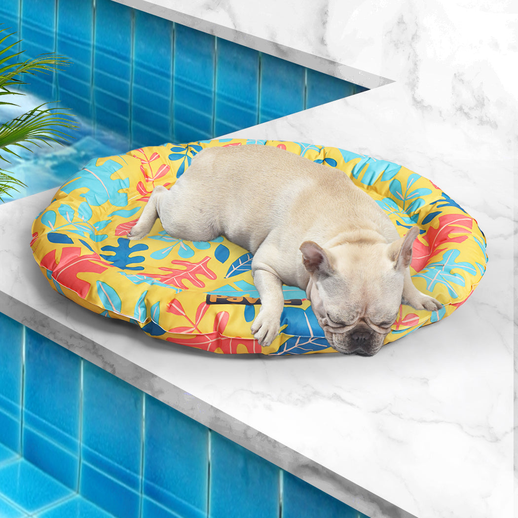 PaWz Pet Cool Gel Mat Cat Bed Dog Bolster L Large-1831593087693099015