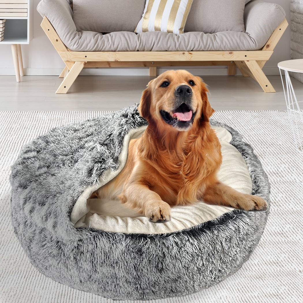 PaWz Pet Dog Calming Bed Warm Soft Plush XL X-Large-1836526655628251143