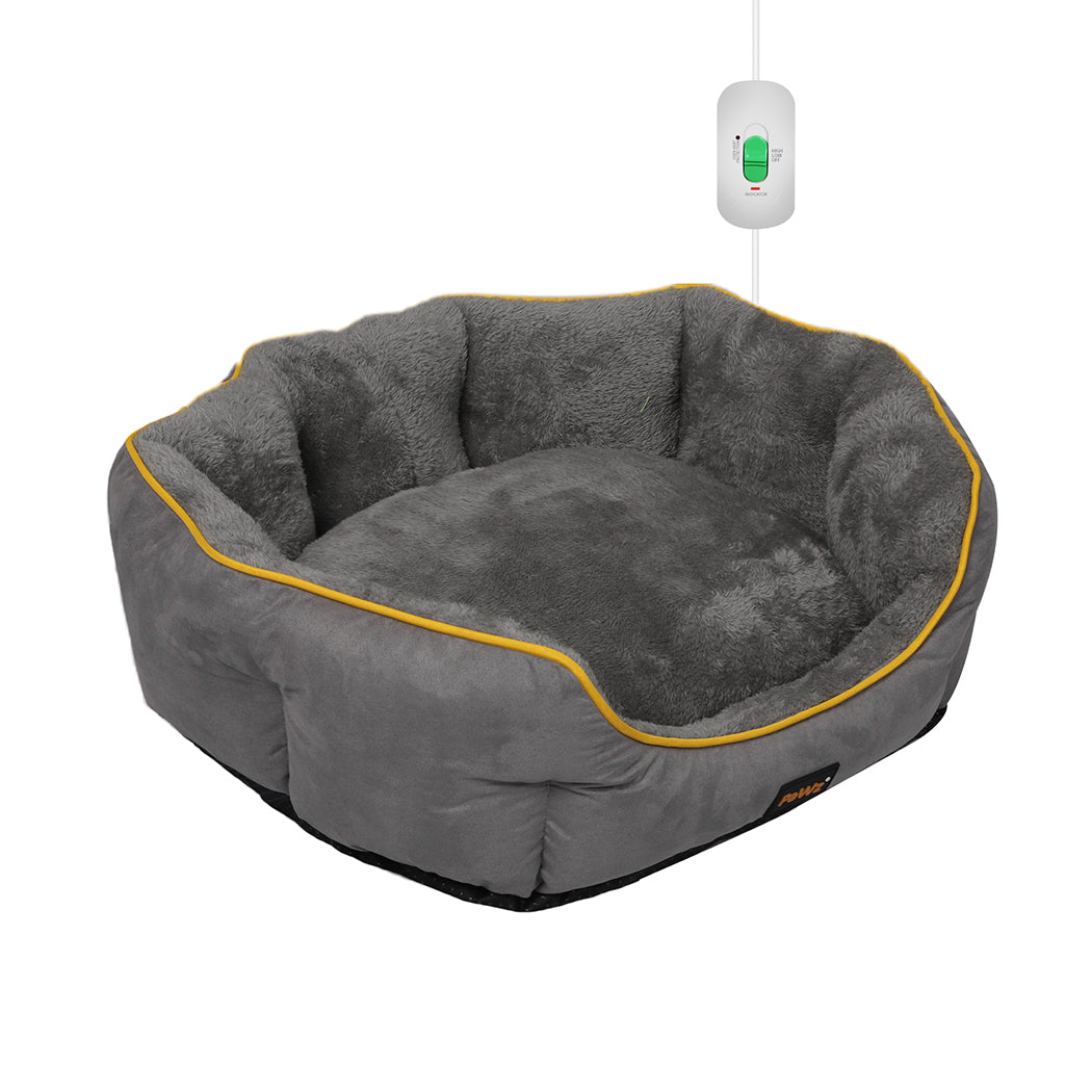 PaWz Electric Pet Heater Bed Heated S Grey Small-1831593119053910016