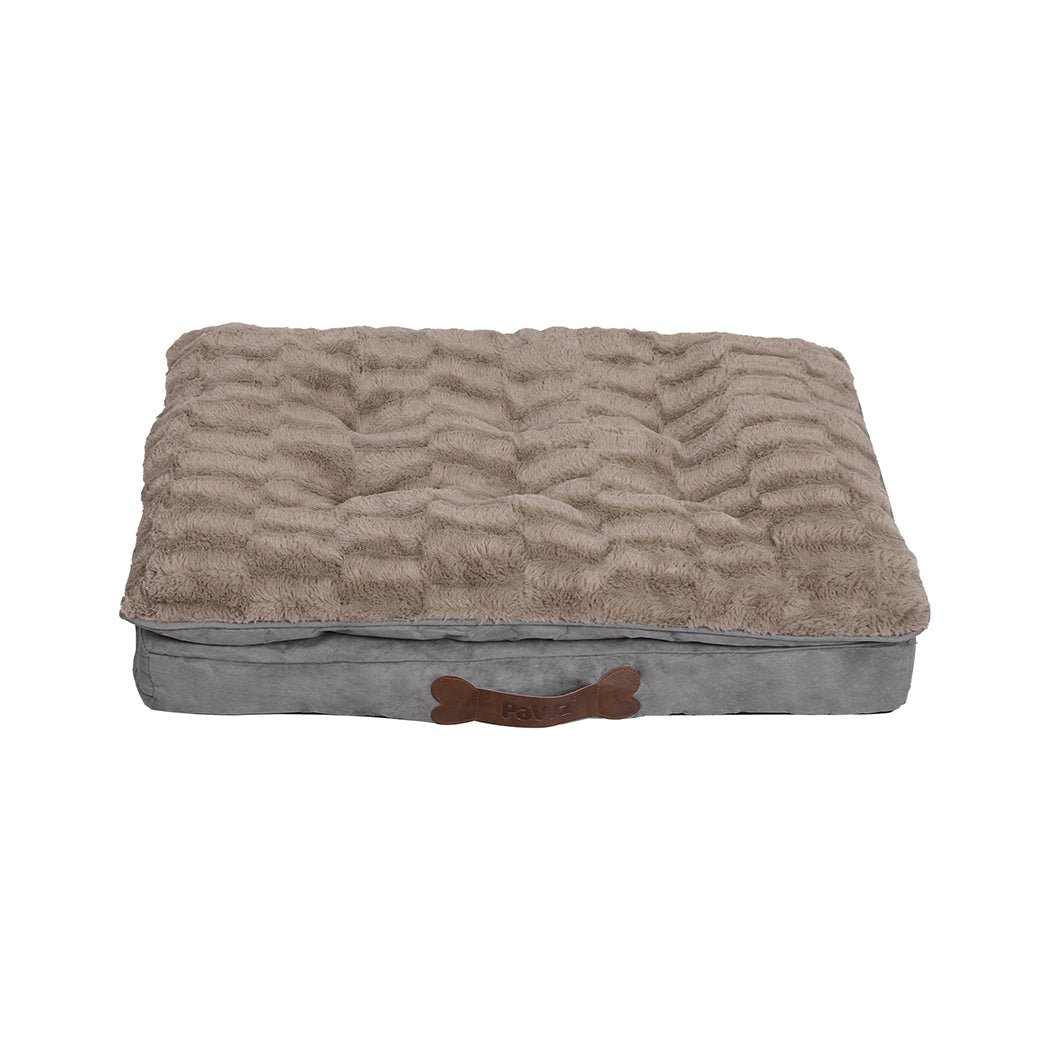 Dog Calming Bed Warm Soft Plush Comfy XL Khaki X-Large-1836526650968379393