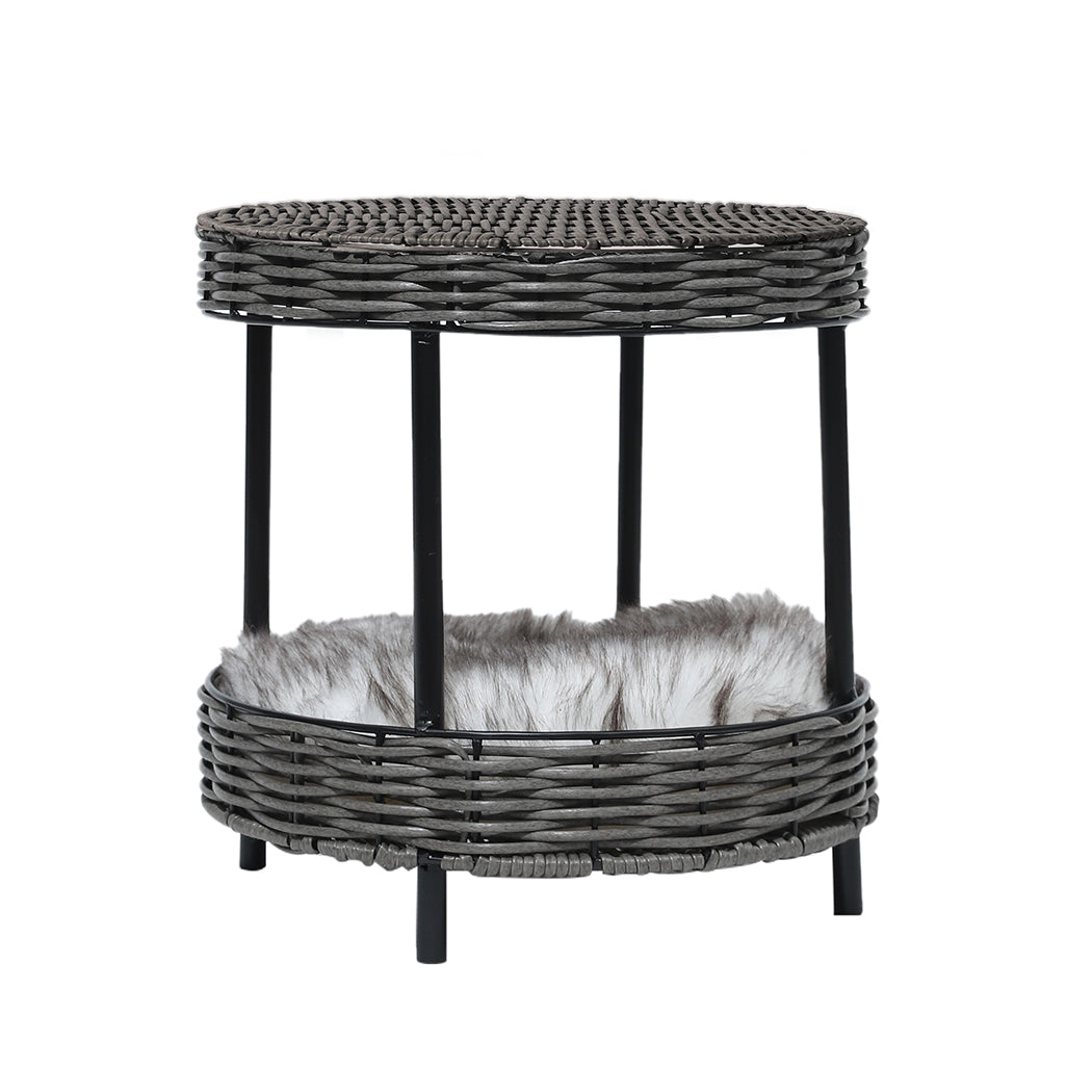 PaWz Rattan Pet Bed Elevated Raised-1831592715771580417