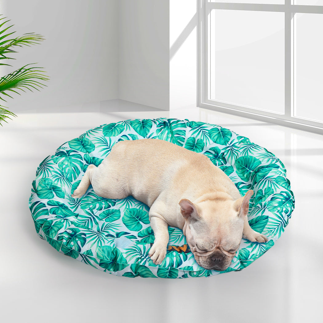 PaWz Pet Cool Gel Mat Cat Bed Dog Bolster L Large-1836526652746764294