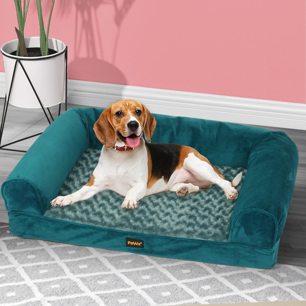 PaWz Pet Bed Sofa Dog Beds Bedding Soft M Blue Medium-1831593114956075014
