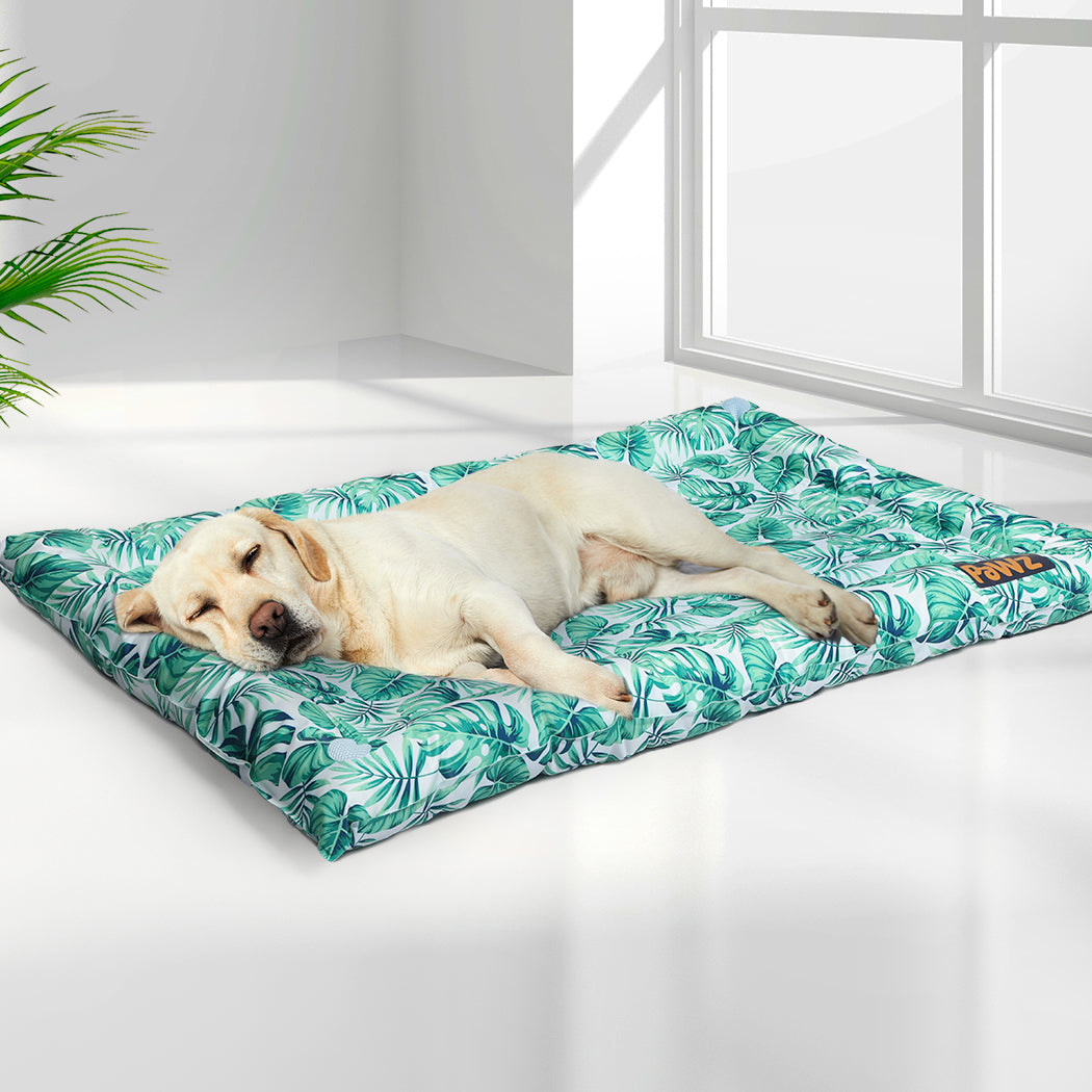PaWz Pet Cool Gel Mat Cat Bed Dog Bolster L Large-1836526653027782662