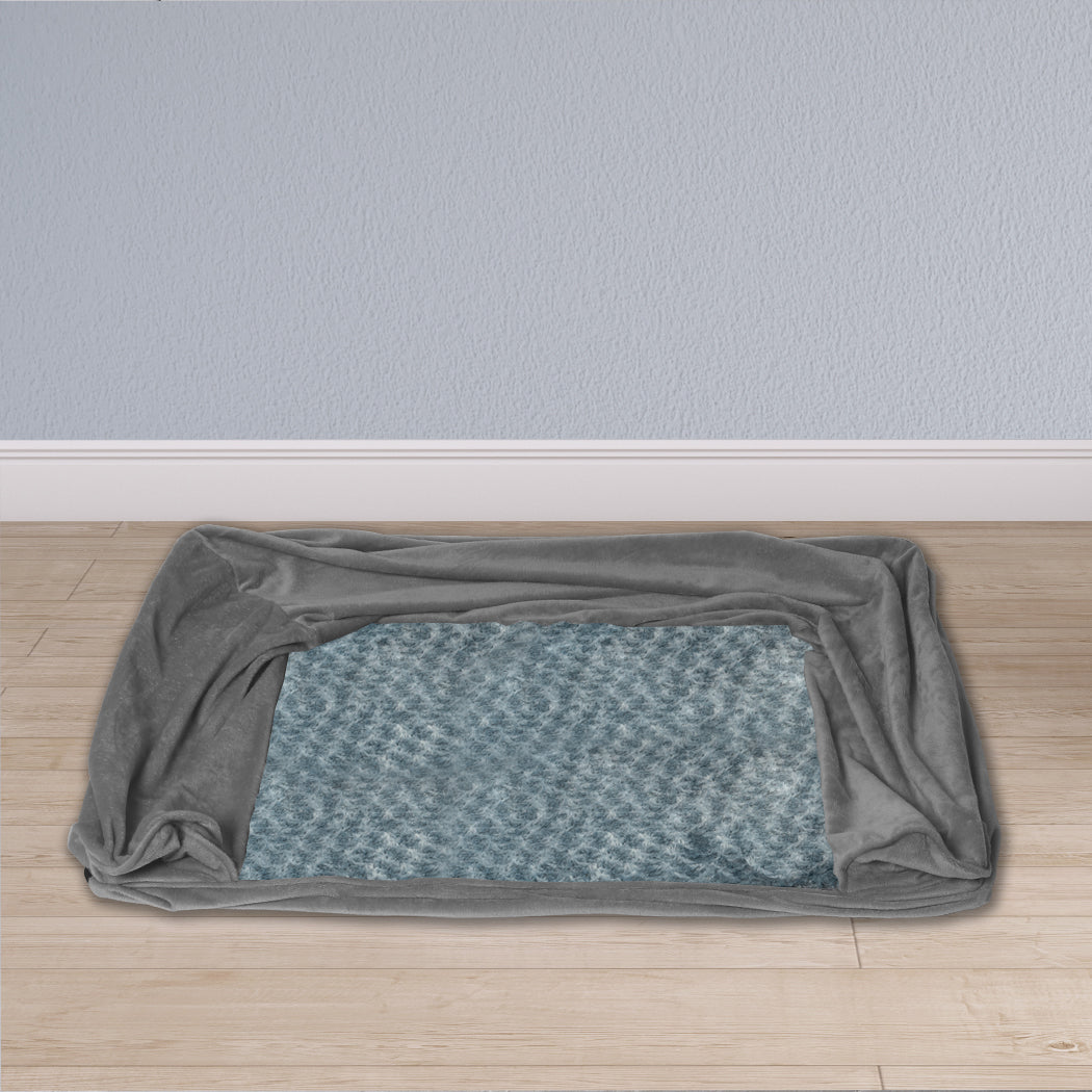 PaWz Pet Bed Sofa Dog Beds Bedding Soft M Cover Grey Cover Medium-1836526647550021638