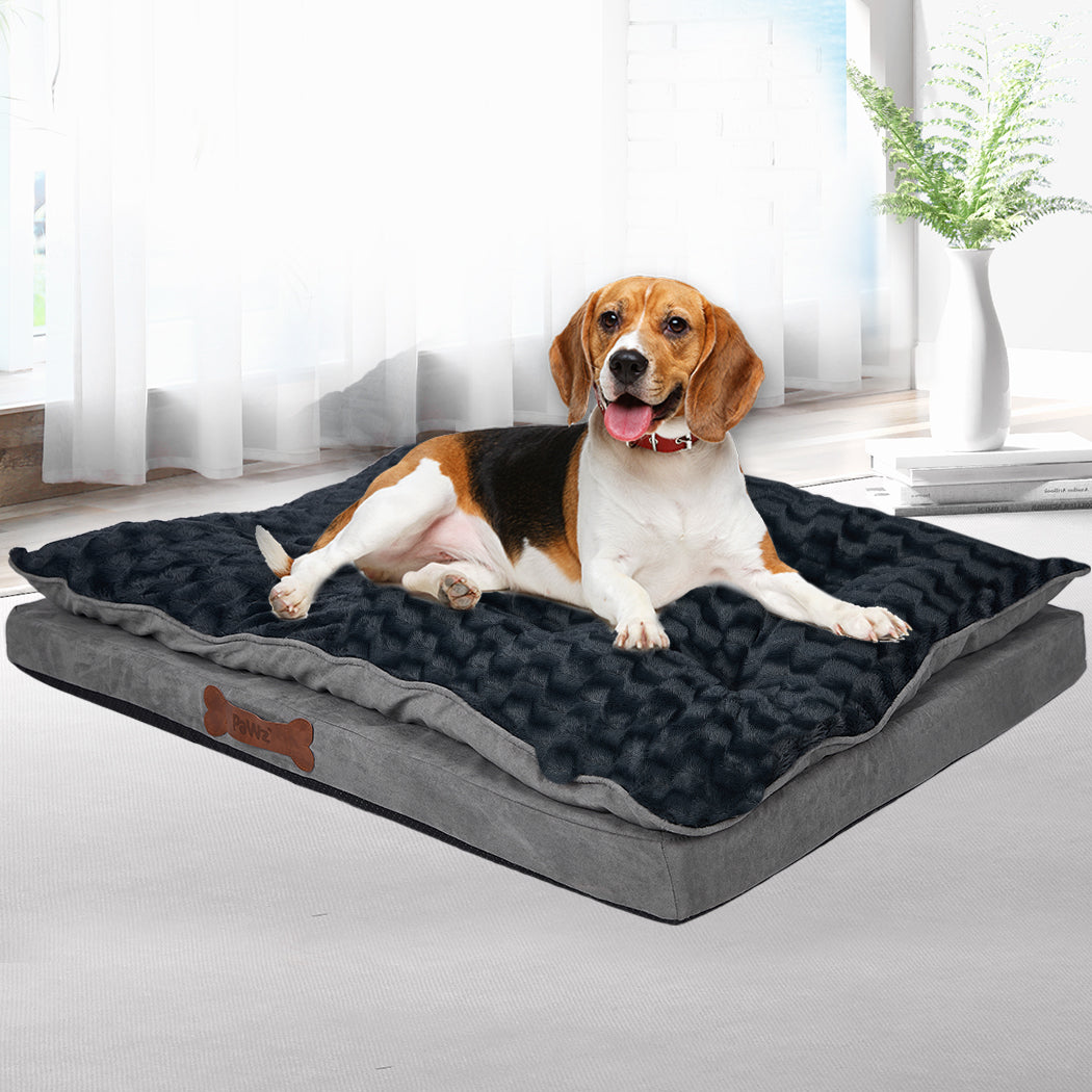 Dog Calming Bed Warm Soft Plush Comfy S Grey Small-1831593104281571334