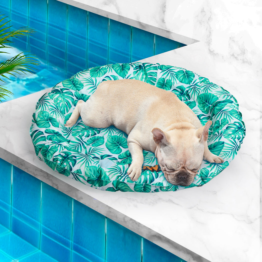 PaWz Pet Cool Gel Mat Cat Bed Dog Bolster L Large-1836526652746764295
