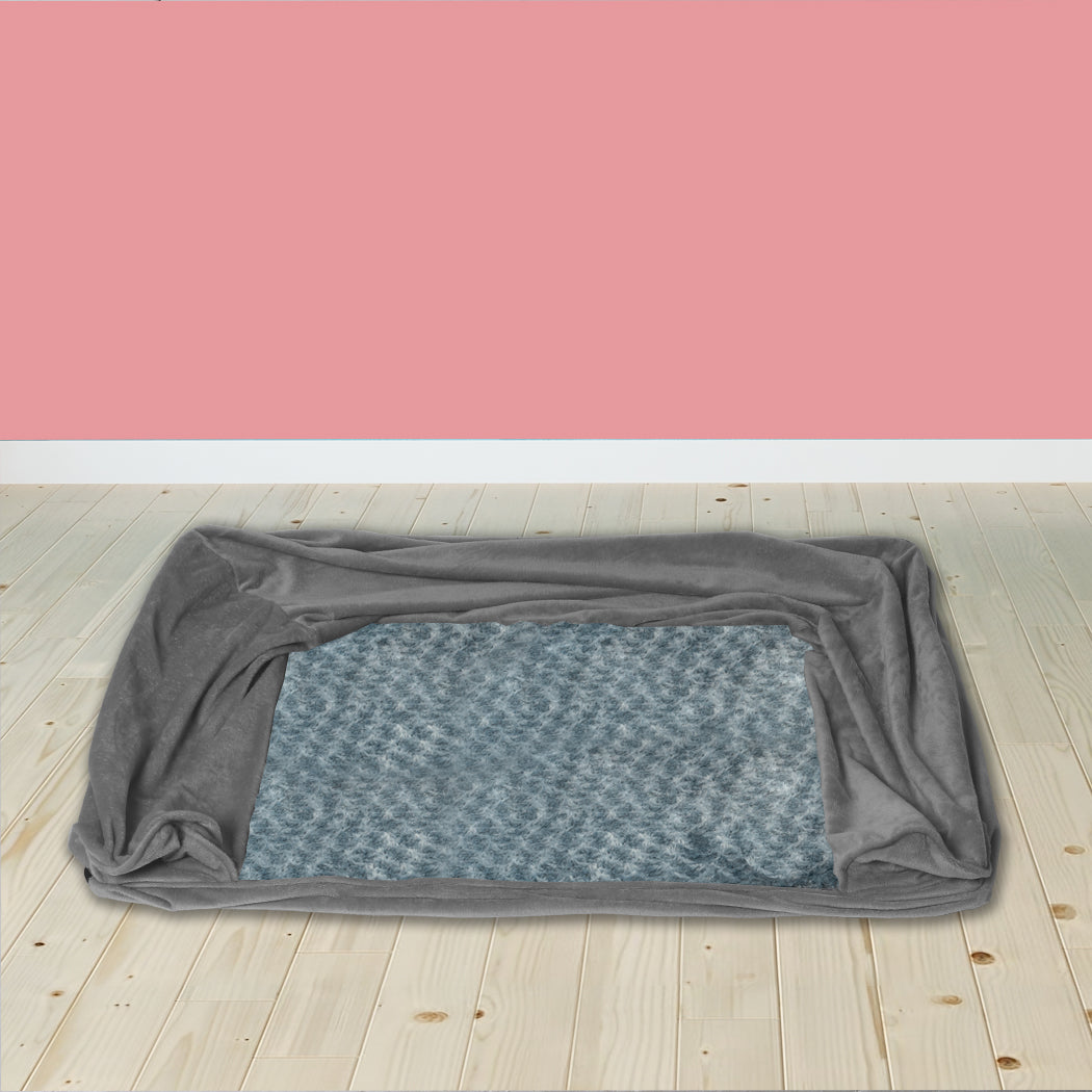 PaWz Pet Bed Sofa Dog Bedding Soft Warm XL Cover Grey Cover X-Large-1831593094131355655