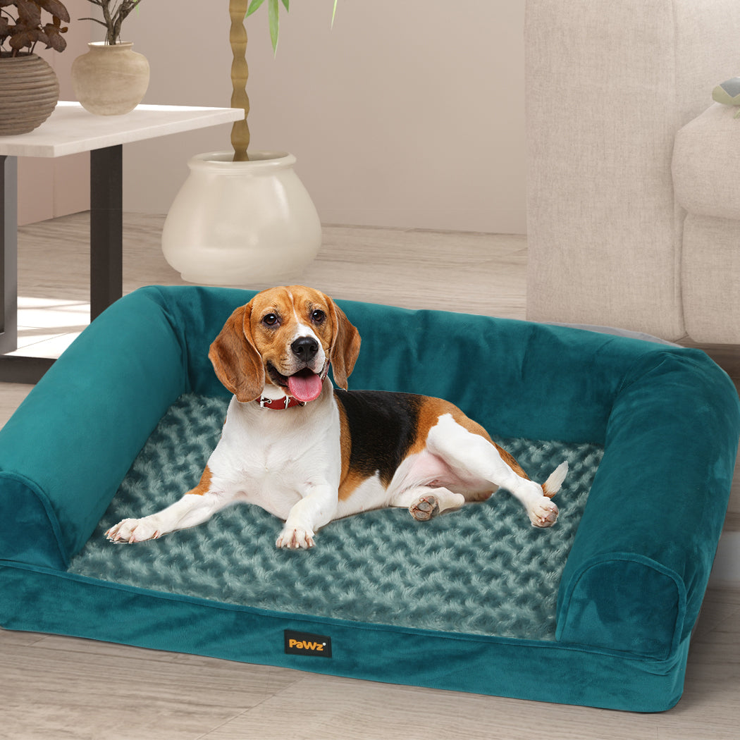 PaWz Pet Bed Sofa Dog Beds Bedding Soft M Blue Medium-1831593114956075015