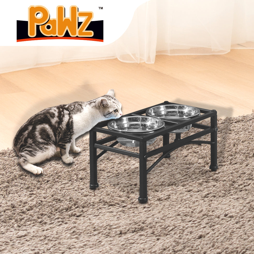 PaWz Dual Elevated Raised Pet Dog Feeder Small-1836526679640641542