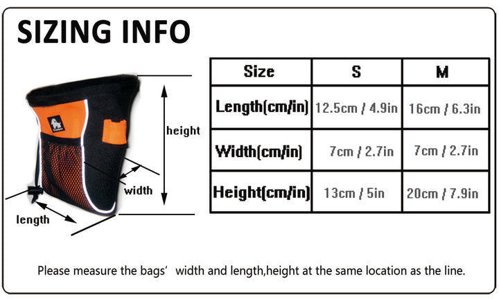 True Love Dog Treat Bag - Orange, M-1831155656829308931