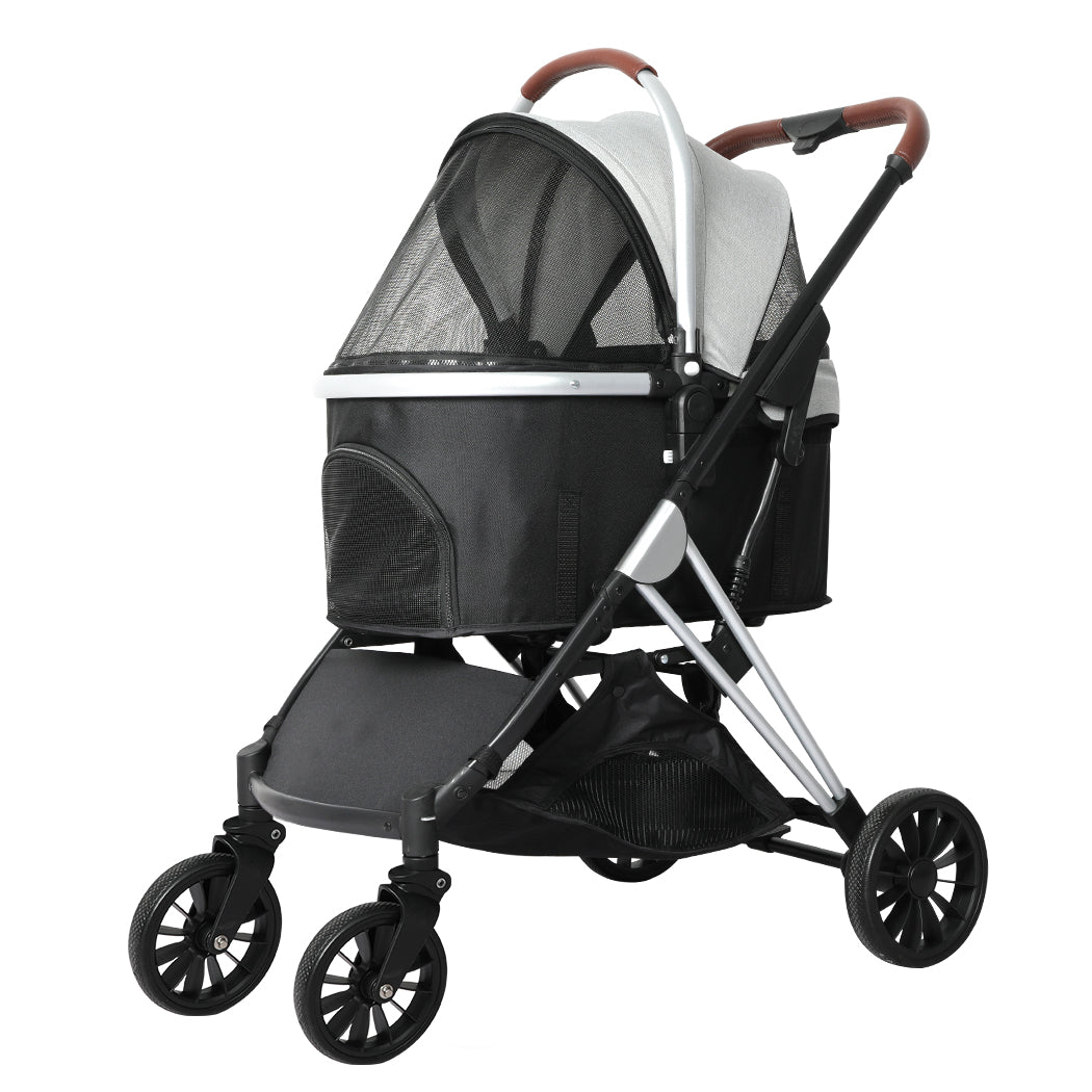 PaWz 4 Wheels Pet Stroller Dog Cat Pram-1836526620375126016