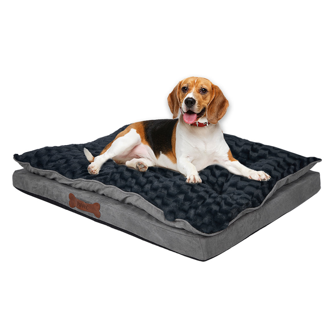 Dog Calming Bed Warm Soft Plush Comfy S Grey Small-1831593104281571328