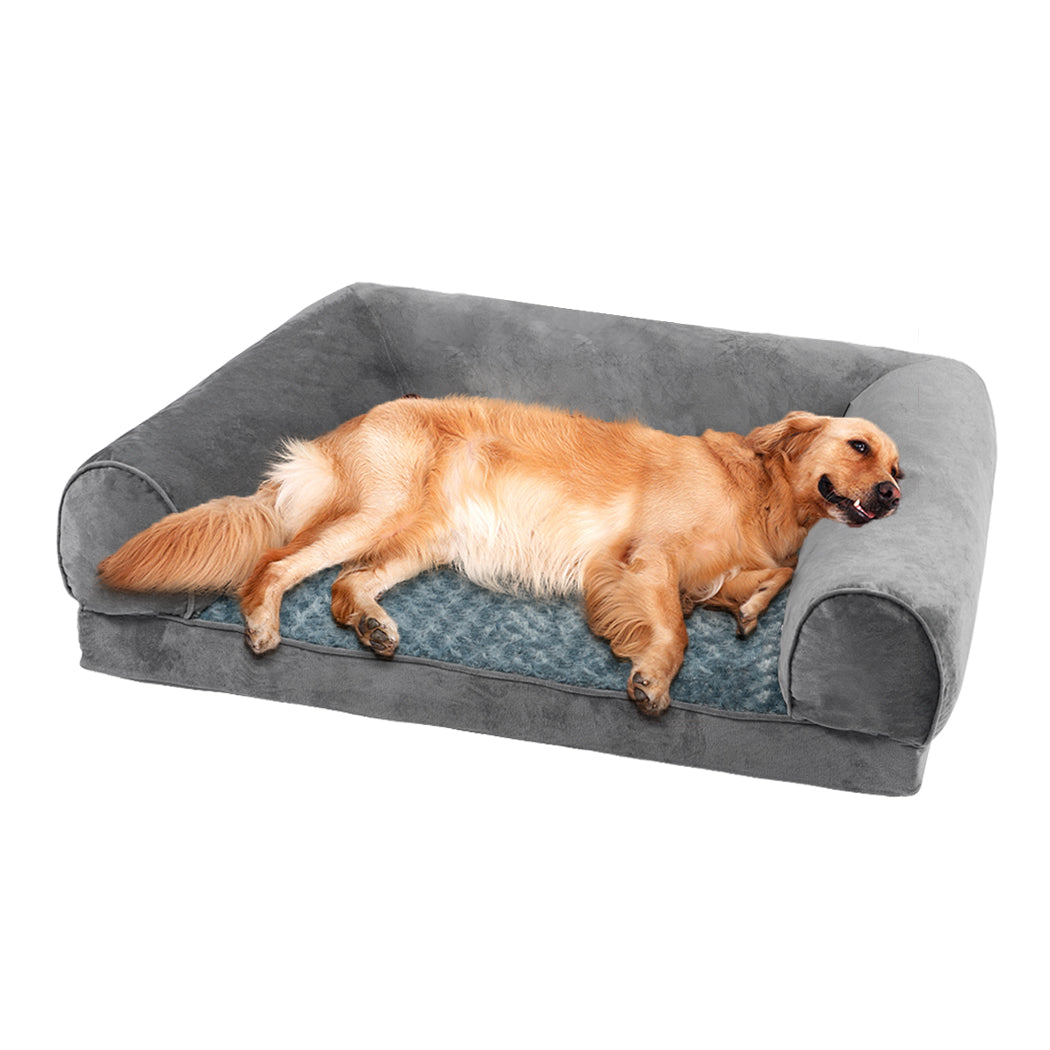 PaWz Pet Bed Sofa Dog Bedding Soft Warm XL Cover Grey Cover X-Large-1831593094131355648