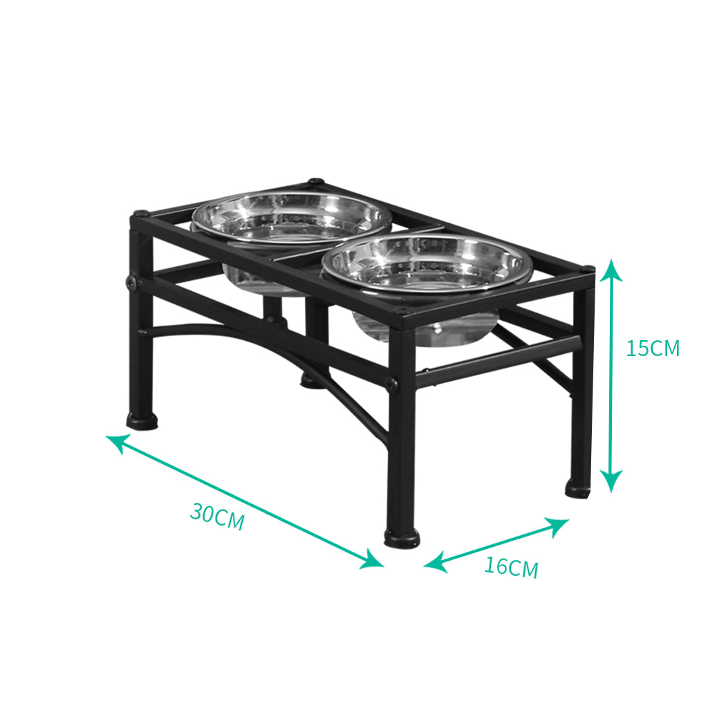 PaWz Dual Elevated Raised Pet Dog Feeder Small-1836526679640641538