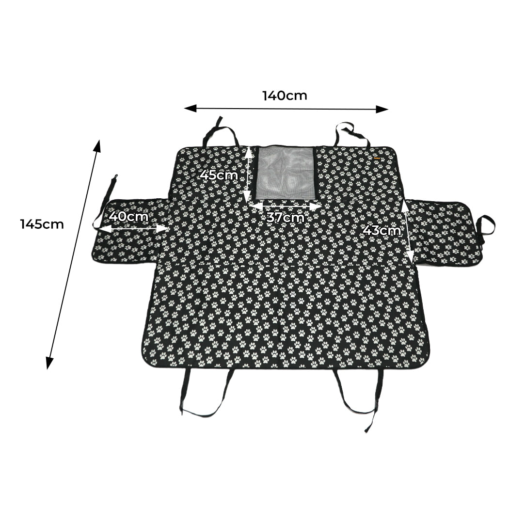 PaWz Pet Back Car Seat Cover Hammock Black-1831593079321268226
