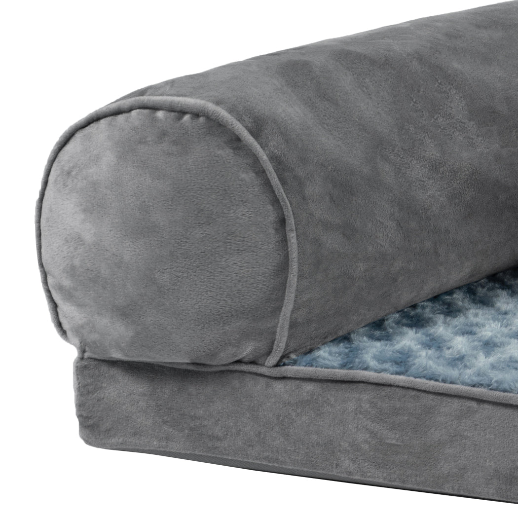PaWz Pet Bed Sofa Dog Bedding Soft Warm XL Cover Grey Cover X-Large-1831593094131355651