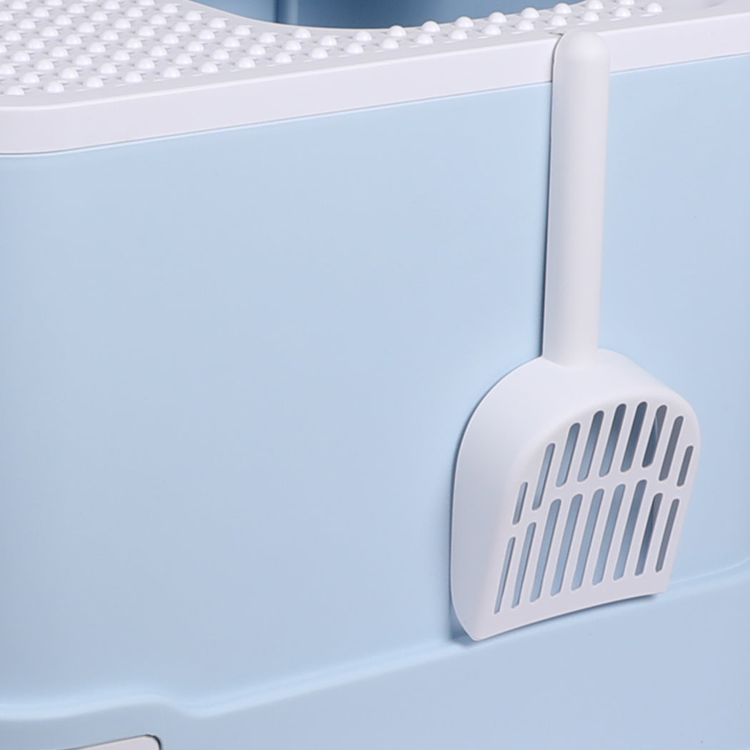 PaWz Cat Litter Box Fully Enclosed Kitty Blue-1831593109625114629